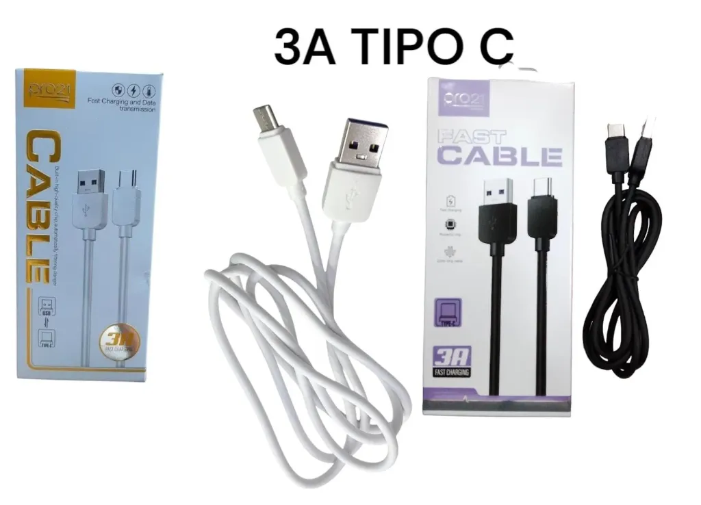 CABLE PRO21 USB A C 3A 1M