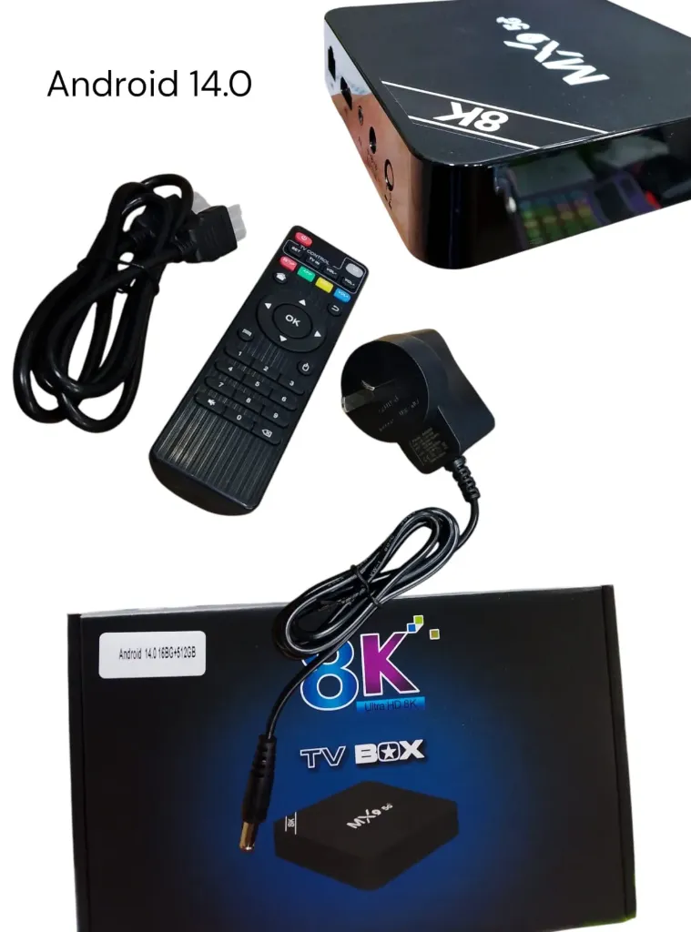 TV BOX 8K ANDROID 14 16GB 512GB