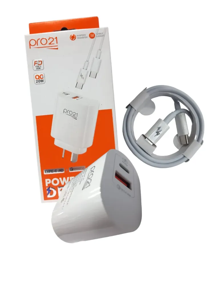 CARGADOR PRO21 TURBO POWER 20W C a C