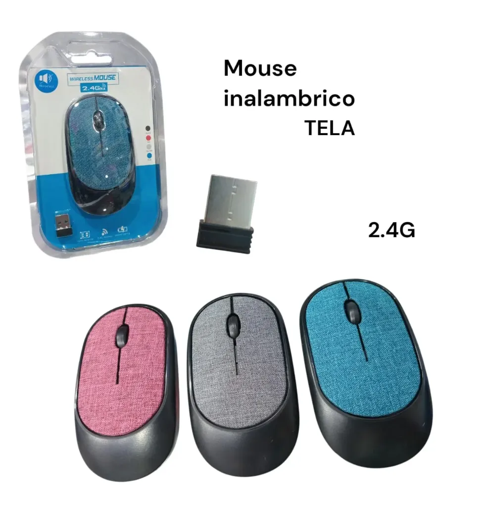 MOUSE PLANO TEXTURIZADO CON USB BT 2.4Ghz RF 6912