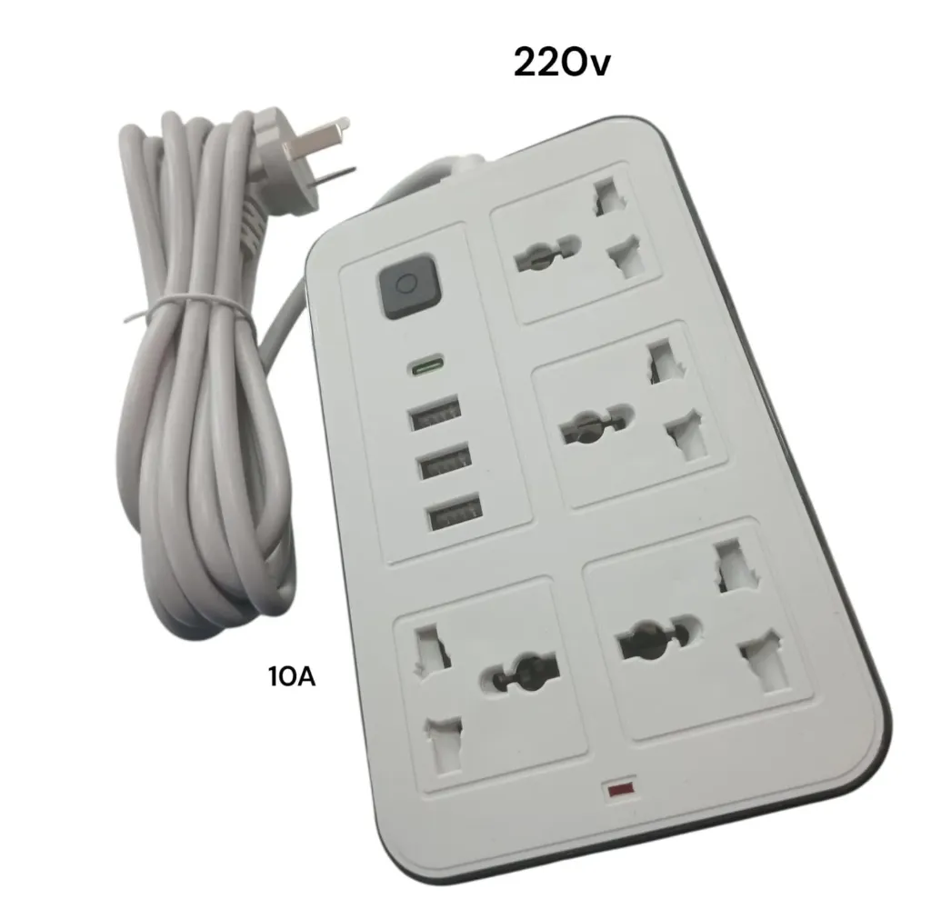 ZAPATILLA MLTIFUNCIONAL 4 ENCHUFES 3 USB